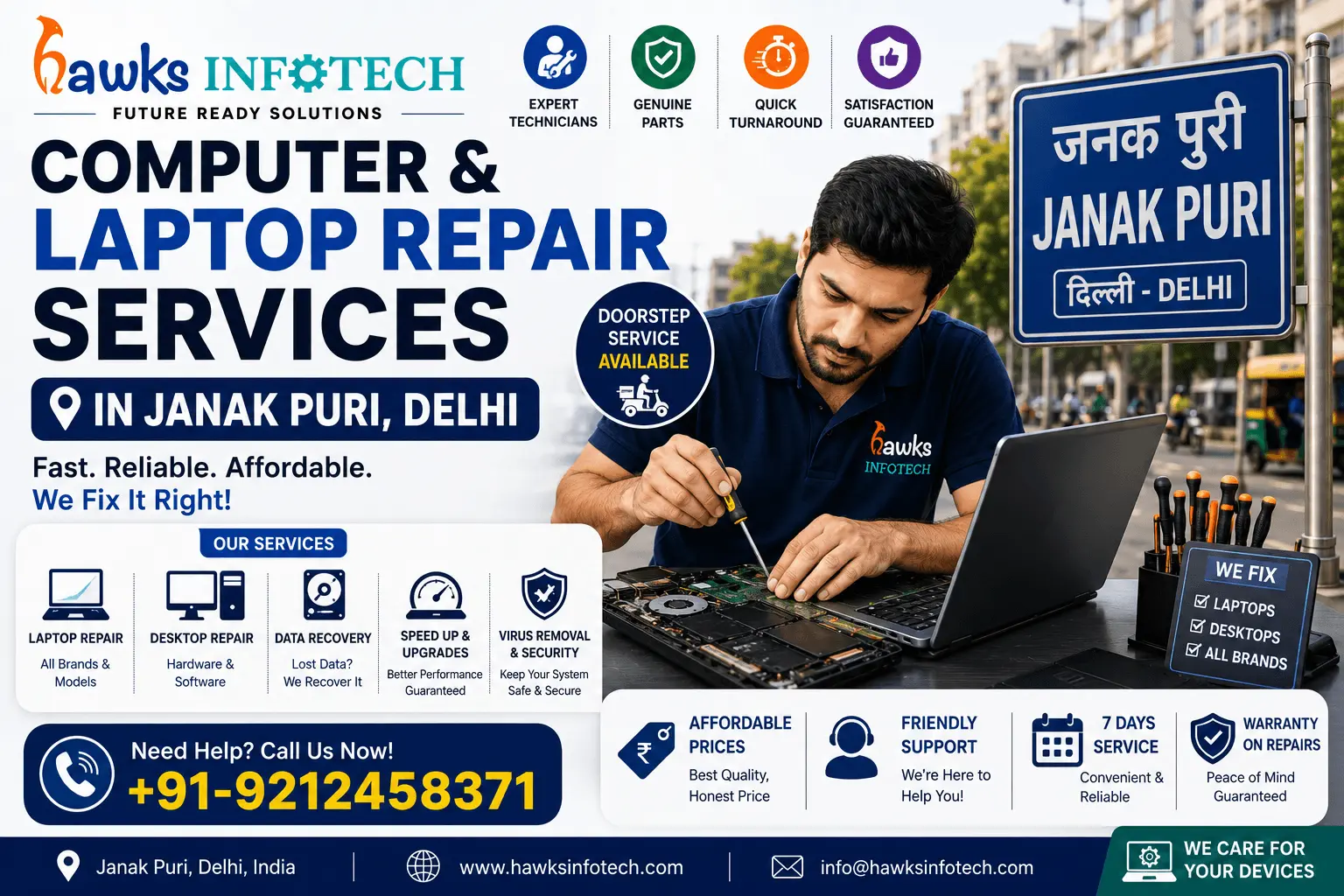 Computer & Laptop Repair Services in Janak Puri, Delhi