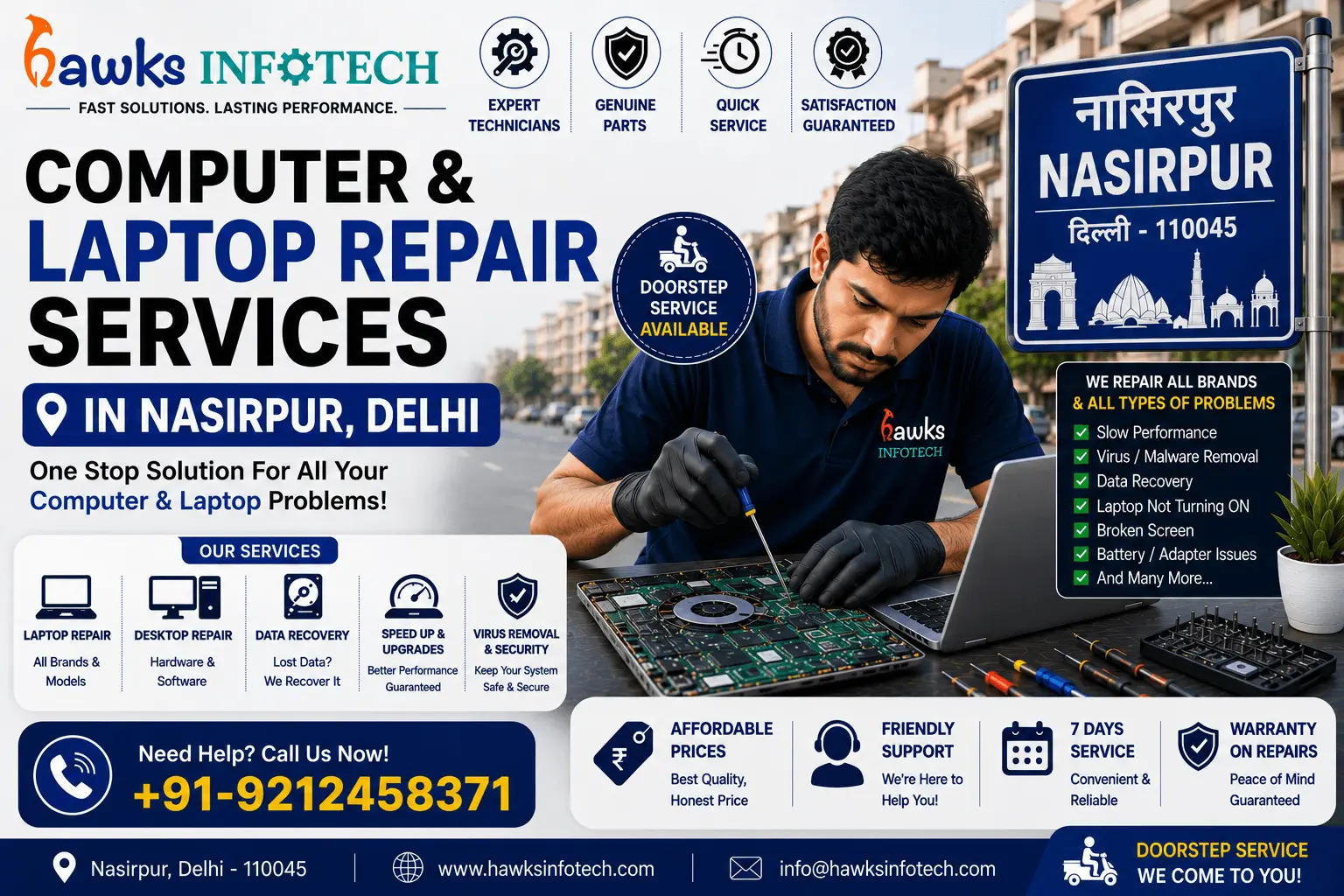 Computer & Laptop Repair Services in Nasirpur, Delhi