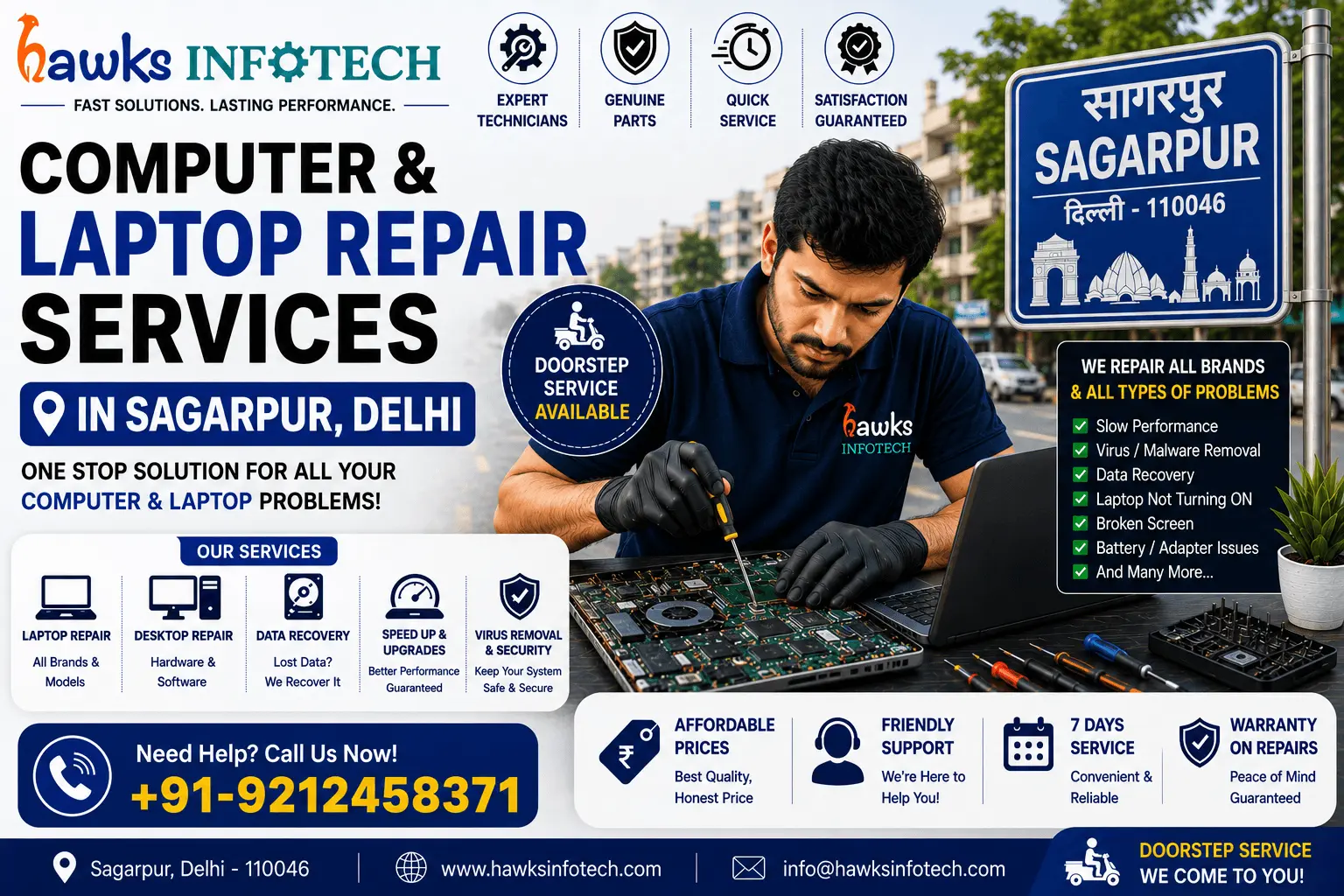 Computer & Laptop Repair Services in Sagarpur, Delhi