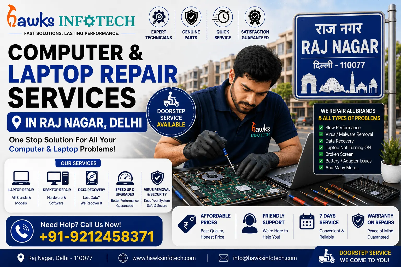Computer & Laptop Repair Services in Raj Nagar, Delhi