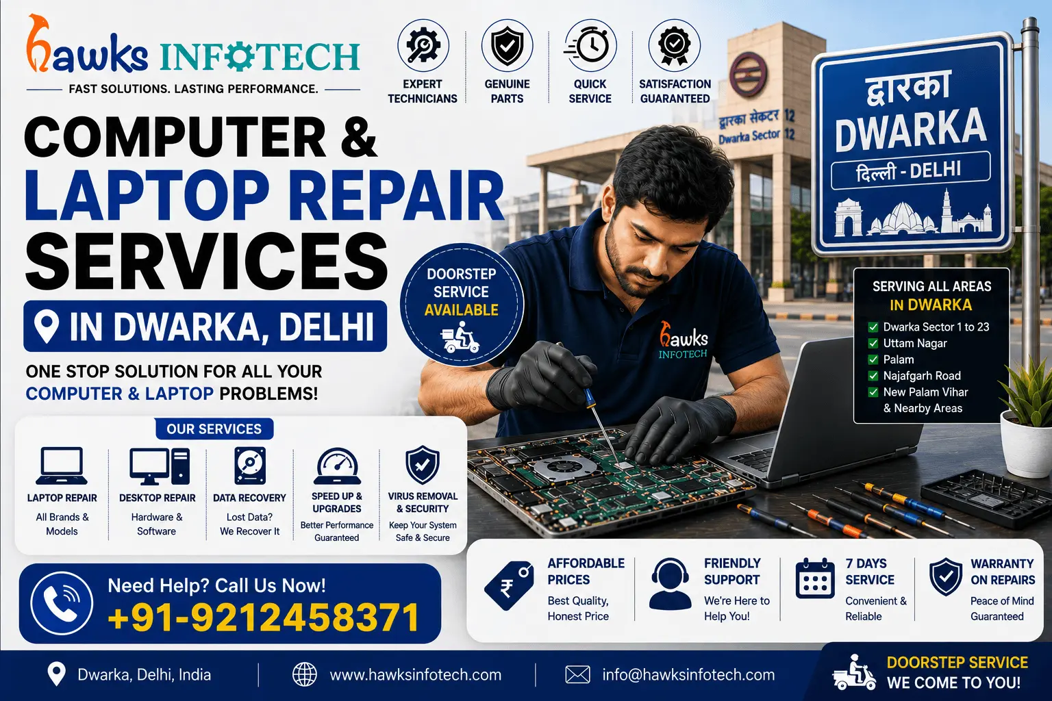 Computer & Laptop Repair Services in Dwarka, Delhi