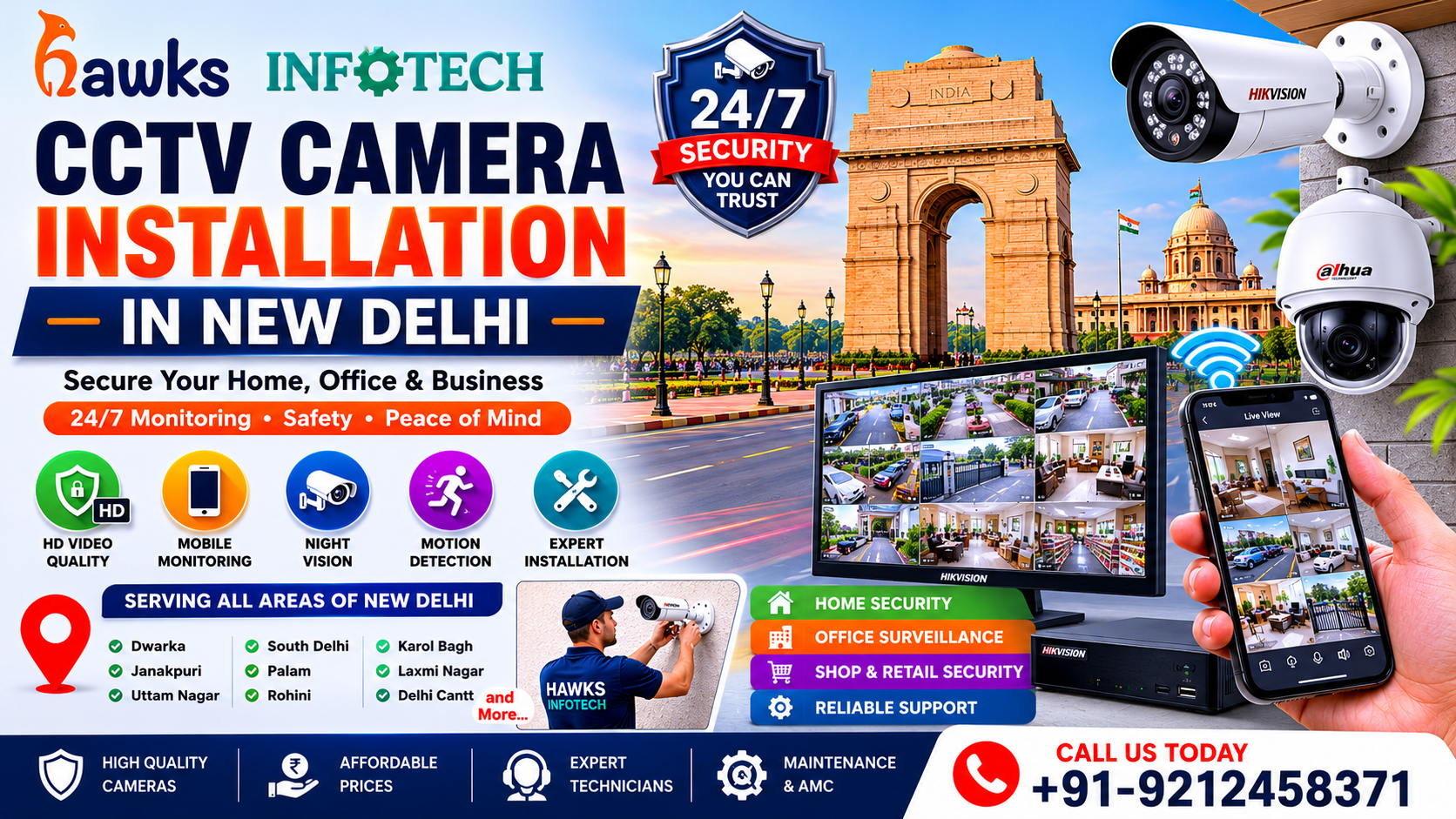 Best CCTV Camera Installation Services in New Delhi