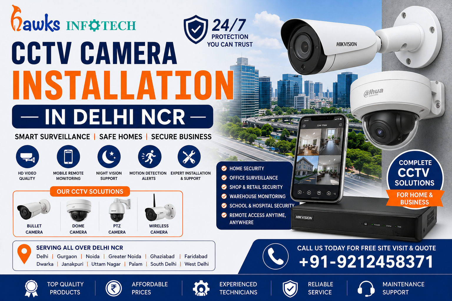 Best CCTV Camera Installation Services in Delhi NCR