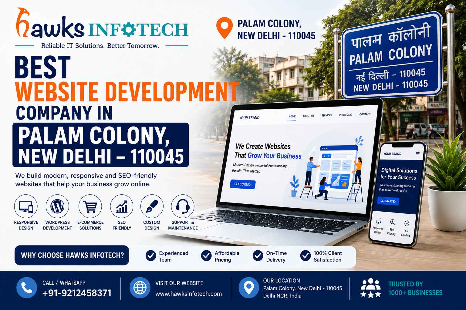 Best Website Development Company in Palam Colony, New Delhi