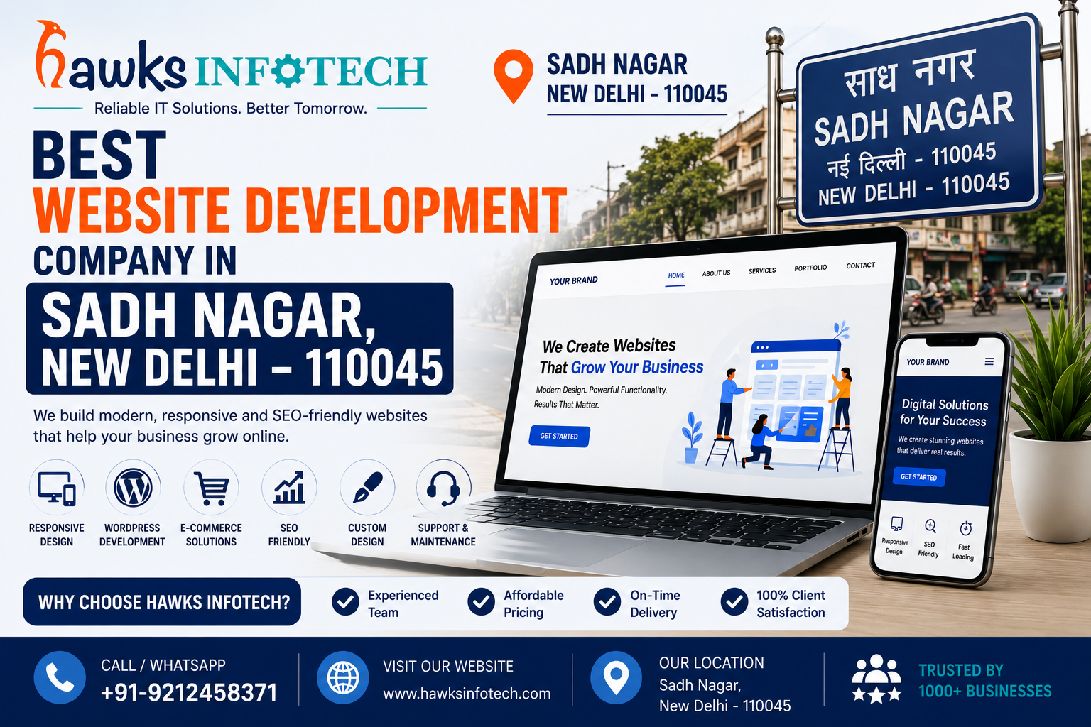 Best Website Development Company in Sadh Nagar, New Delhi - 110045