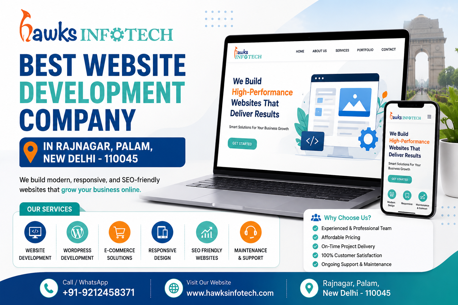 Best Website Development Company in Rajnagar, Palam, New Delhi - 110045
